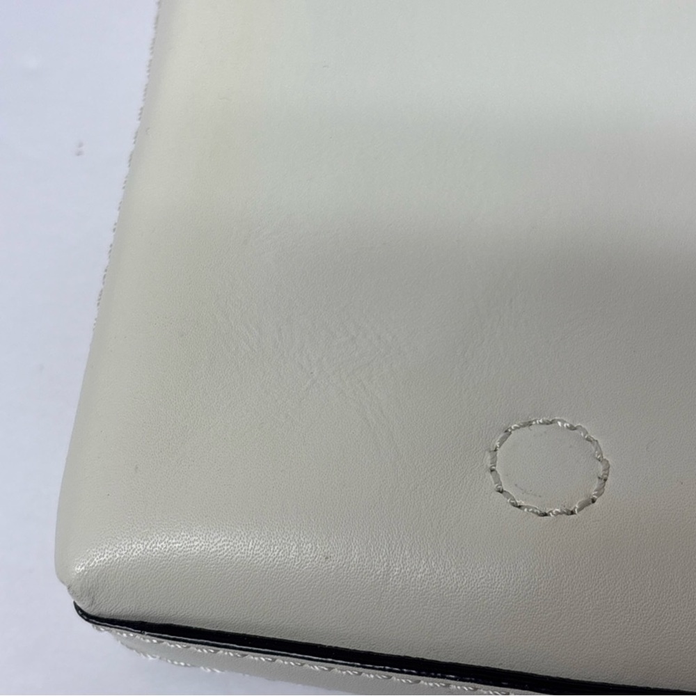 Kate Spade New York Montford Park Straw & White w/ Gold Clutch/Purse - Picture 9 of 15